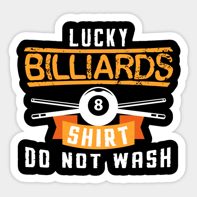 Lucky Billiards 8 Ball 8 Pool Sticker by Hensen V parkes